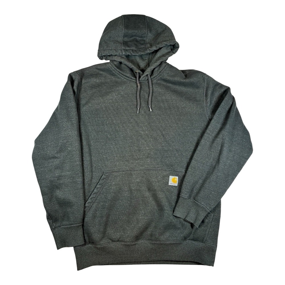 Carhartt Rain Defender Men's M Charcoal Gray Heavy Duty Pullover Hoodie Workwear